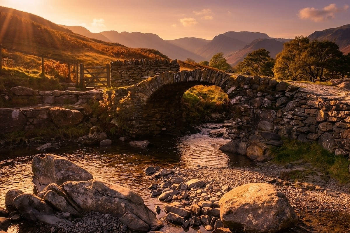 High Sweden Bridge Circular Walk: Route from Ambleside Town Centre